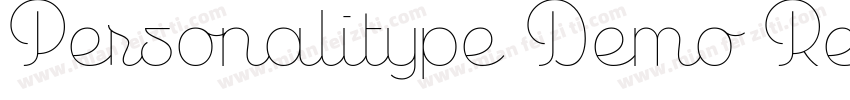 Personalitype Demo Regular Regular字体转换